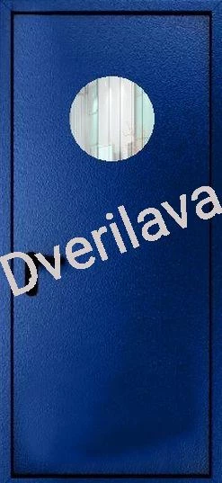 Купить Синяя однопольная противопожарная дверь